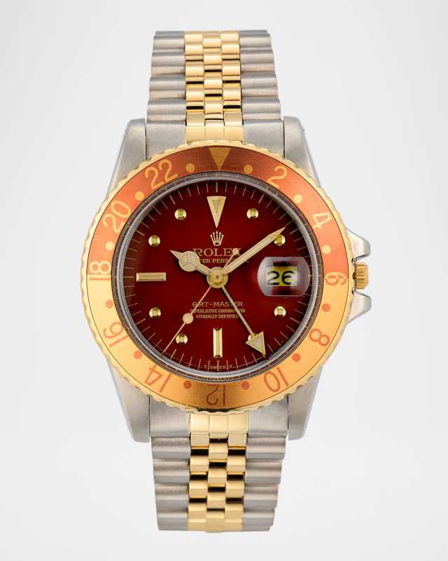 Rolex Stainless Steel and 18K Yellow Gold GMT-Master 40mm Vintage 1972 Watch